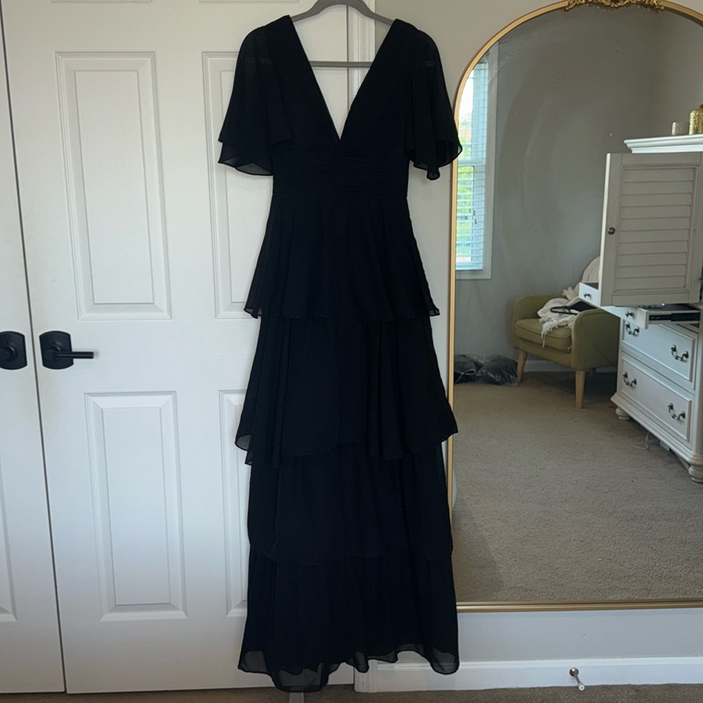 Black Tiered Maxi Dress